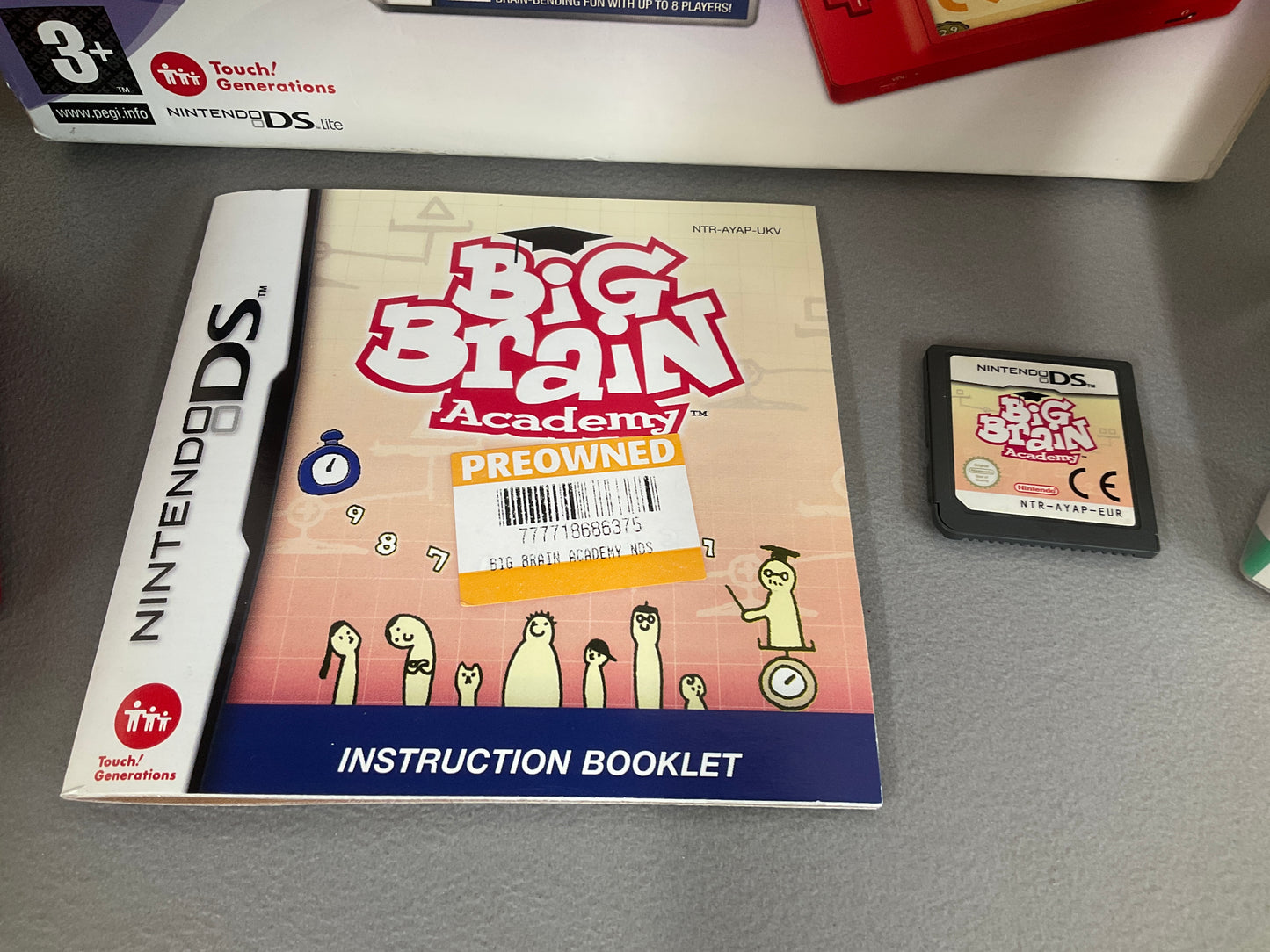 Nintendo Ds Lite Red Big Brain Pak
