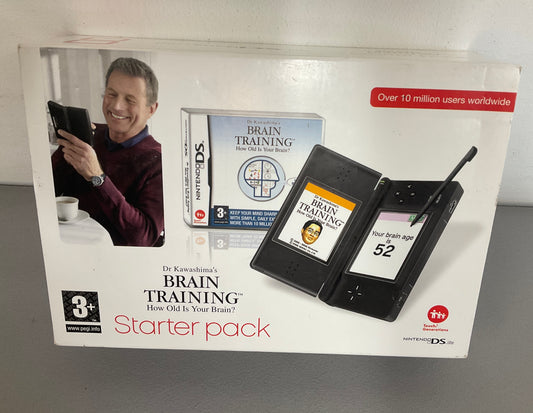 Nintendo Ds Lite Black Brain Training Pak
