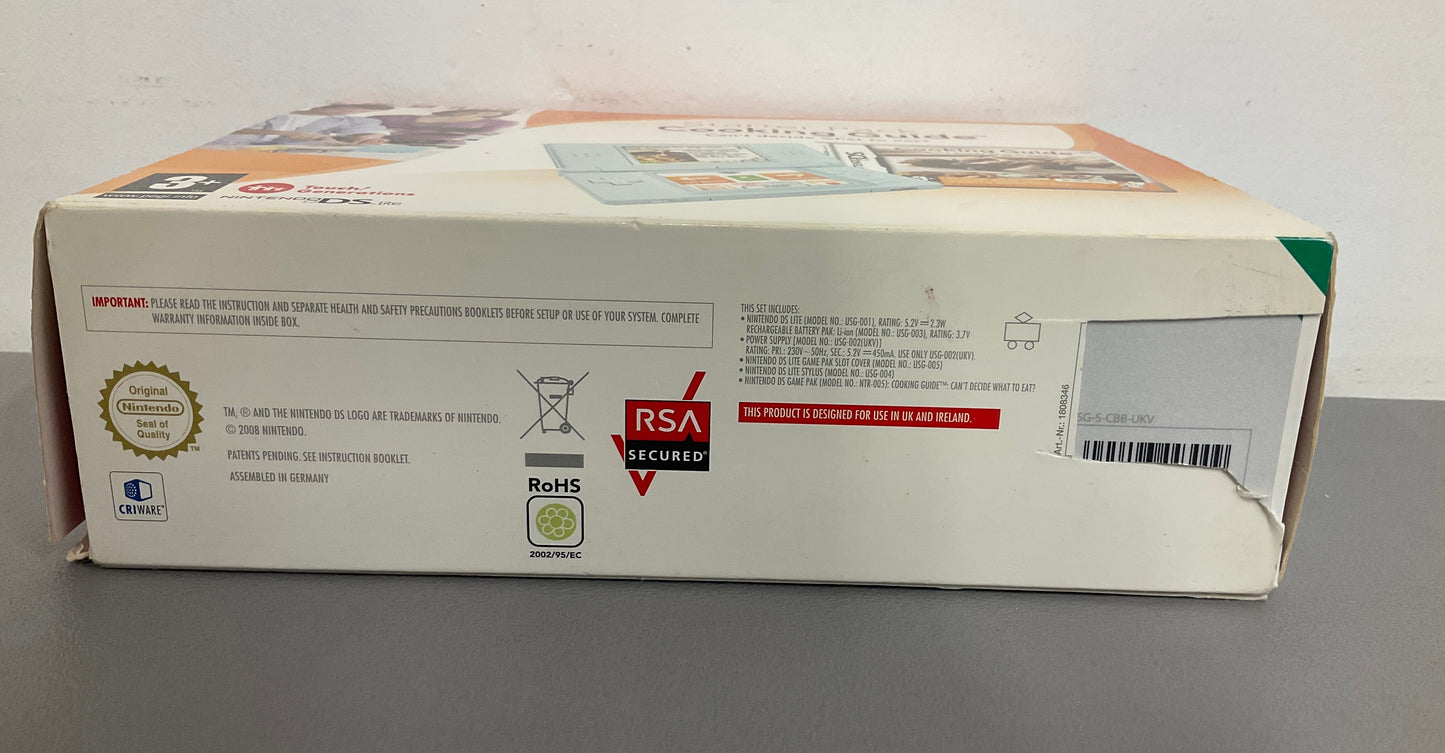 Nintendo Ds Lite Turquoise Cooking Pak