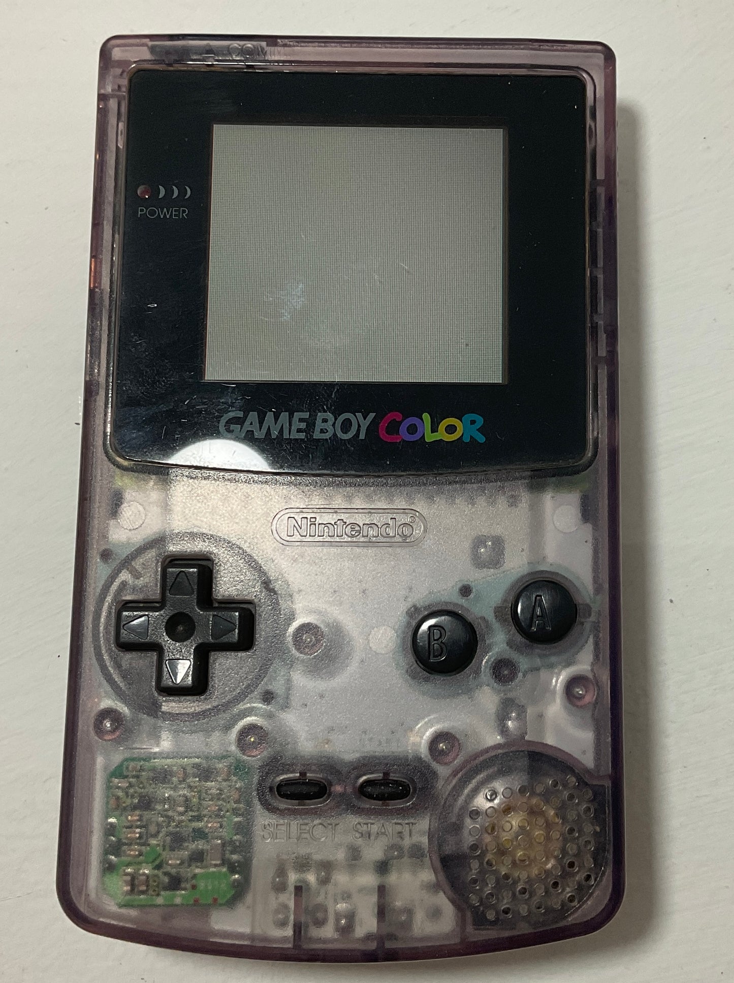 Nintendo Gameboy Color Purple Clear