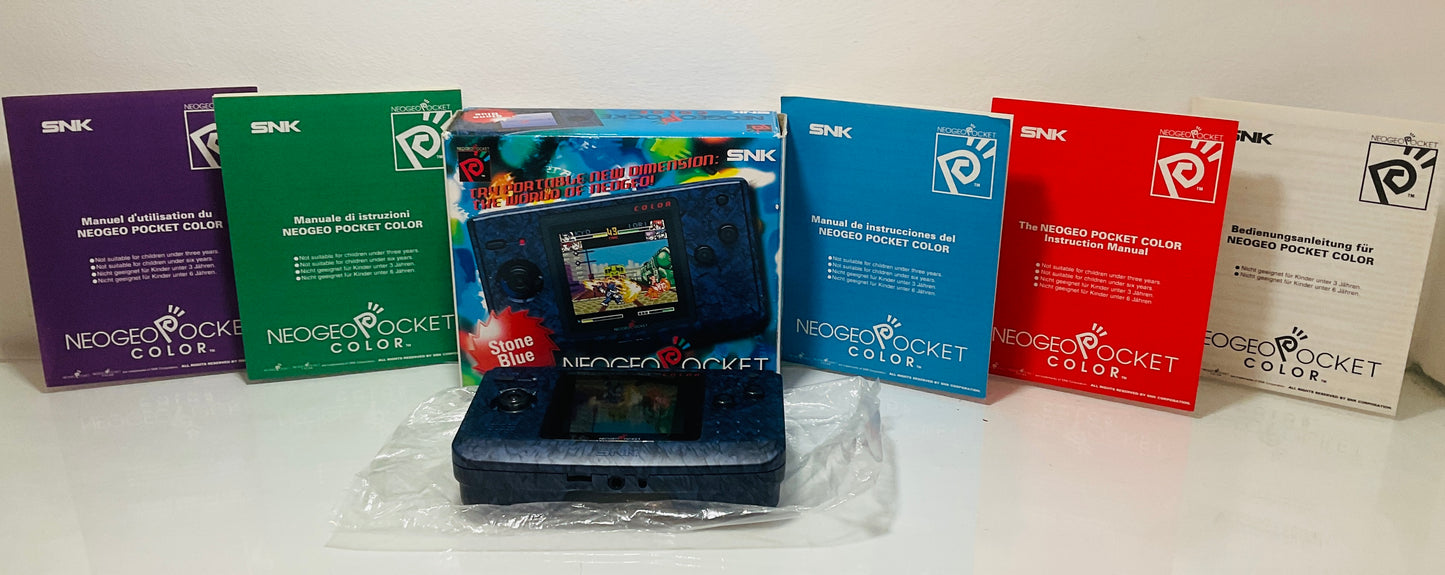 Neo Geo Pocket Stone Blue Console Boxed