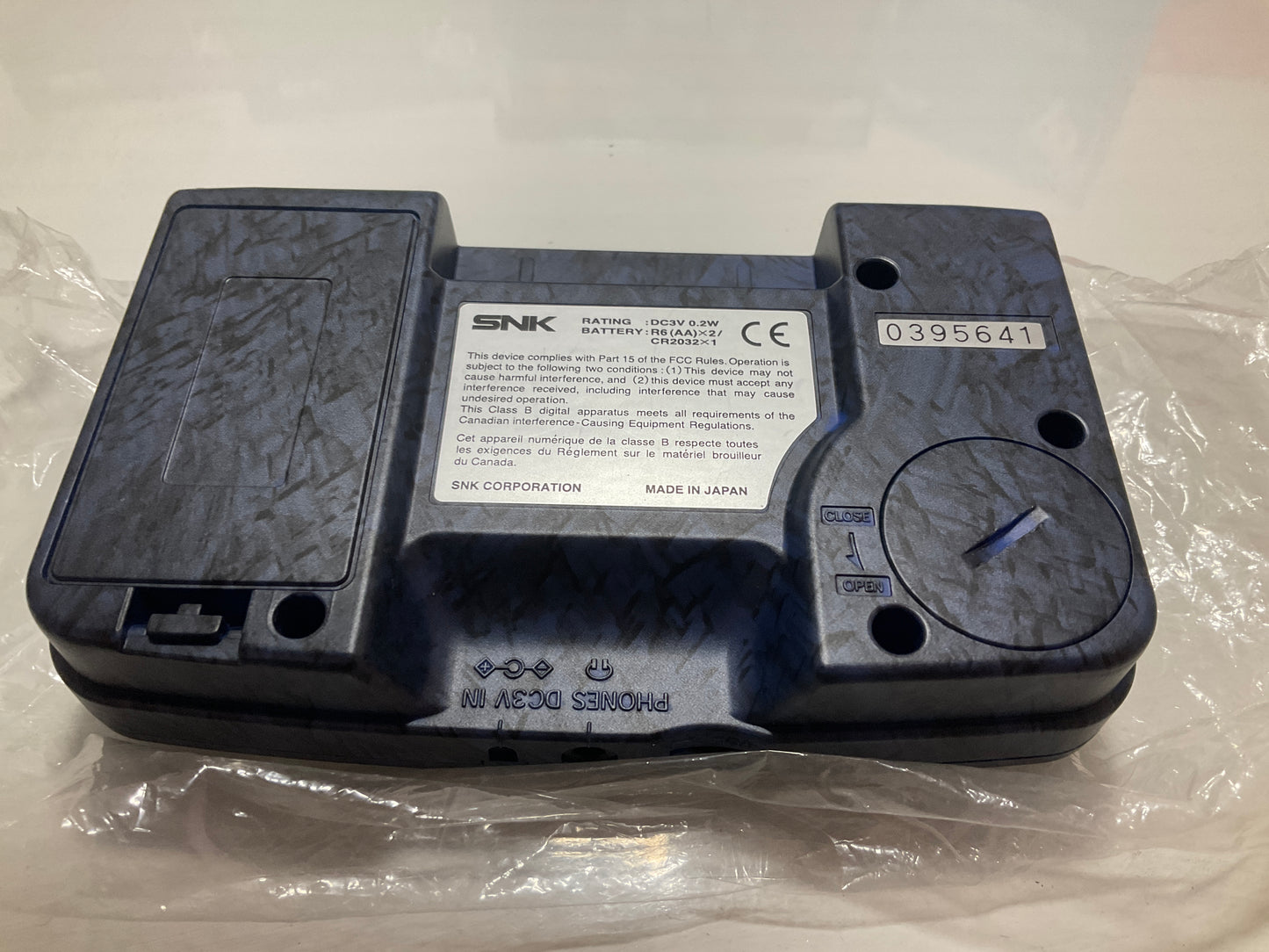 Neo Geo Pocket Stone Blue Console Boxed