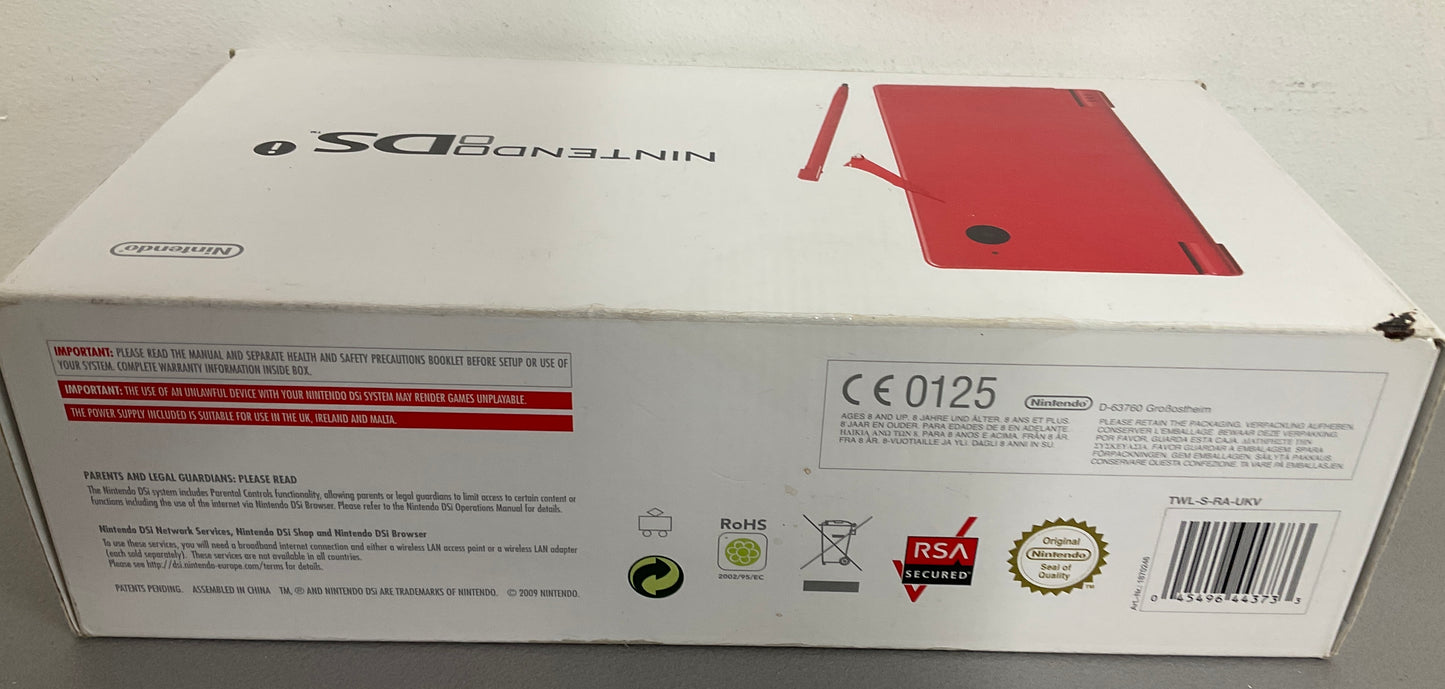 Nintendo Dsi Red Console Boxed