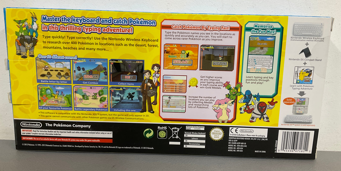 Nintendo Pokemon Typing Adventure New