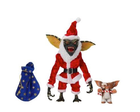 GREMLINS SANTA STRIPE AND GIZMO 7"  - Neca